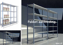 pakketlegbordstelling2-2000-1000-500-4 levels-painted-205kg