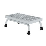 Aluminium werkplatform R 13 - enkelzijdig oploopbaar/werkhoogte 2.2 m/platformhoogte 200 mm/aantal treden 1/treden en platform gemaakt van geperforeerd aluminium R 13