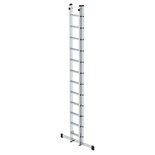 Aluminium 2-delige opsteekladder  - met stabilisatiebalk/werkhoogte 7.2 m/ladderlengte uitgeschoven 6.04 m/ladderlengte ingeschoven 3.62 m/aantal sporten 2x12/breedte ladder 420 mm