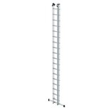 Aluminium 2-delige opsteekladder  - met stabilisatiebalk/werkhoogte 10.3 m/ladderlengte uitgeschoven 9.18 m/ladderlengte ingeschoven 5.3 m/aantal sporten 2x18/breedte ladder 420 mm