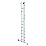 Aluminium 2-delige opsteekladder  - met Nivello stabilisatiebalk/werkhoogte 7.2 m/ladderlengte uitgeschoven 6.04 m/ladderlengte ingeschoven 3.62 m/aantal sporten 2x12/breedte ladder 420 mm
