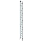 Aluminium 2-delige optrekladder  - zonder stabilisatiebalk/werkhoogte 9.4 m/ladderlengte uitgeschoven 8.34 m/ladderlengte ingeschoven 4.74 m/aantal sporten 2x16/breedte ladder 420 mm