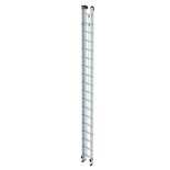 Aluminium 2-delige optrekladder  - zonder stabilisatiebalk/werkhoogte 10.3 m/ladderlengte uitgeschoven 9.18 m/ladderlengte ingeschoven 5.3 m/aantal sporten 2x18/breedte ladder 420 mm