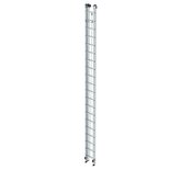 Aluminium 2-delige optrekladder  - zonder stabilisatiebalk/werkhoogte 11.4 m/ladderlengte uitgeschoven 10.3 m/ladderlengte ingeschoven 5.86 m/aantal sporten 2x20/breedte ladder 420 mm