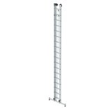 Aluminium 2-delige optrekladder  - met Nivello stabilisatiebalk/werkhoogte 10.3 m/ladderlengte uitgeschoven 9.18 m/ladderlengte ingeschoven 5.3 m/aantal sporten 2x18/breedte ladder 420 mm