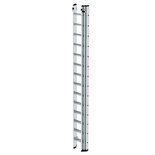 Aluminium 3-delige opsteekladder  - zonder stabilisatiebalk/werkhoogte 10.8 m/ladderlengte uitgeschoven 9.78 m/ladderlengte ingeschoven 4.18 m/aantal sporten 3x14/breedte ladder 500 mm