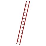 Volkunststof enkele ladder - zonder stabilisatiebalk/werkhoogte 5,3 m/ladderlengte 4,15 m/aantal sporten 14/breedte ladder 420 mm