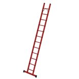 Volkunststof enkele ladder - met stabilisatiebalk/werkhoogte 4,7 m/ladderlengte 3,59 m/aantal sporten 12/breedte ladder 420 mm