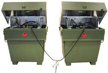 Mobicont type MW 800 - ca. 1285x1015x1310 mm (lxbxh)/inhoud 800 liter/3-voudig stapelbaar/voor de voorziening van heteluchtkachels met stookolie voor binnen en buiten