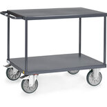 ESD-Tafelwagen met laadvlakken van staalplaat 9403B, laadvlak 1200x800mm, Fetra