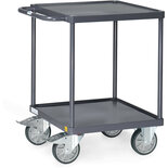ESD-Tafelwagen met platform van staalplaat met rand 9496W, laadvlak 600x600mm, Fetra
