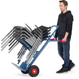 Stoelensteekwagen B1345L, draagvermogen 300 kg, hoogte 1300 mm, steekdiepte 250 mm, steekbreedte 320 mm, Fetra