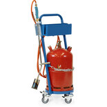Gasflessensroller 51162, draagvermogen 80 kg, hoogte 970 mm, Fetra