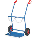 Gasflessenwagen 51007, draagvermogen 100 kg, hoogte 1100 mm, Fetra