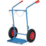 Gasflessenwagen 51012, draagvermogen 150 kg, hoogte 1300 mm, Fetra