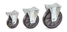 Bokwielen TPE-ESD 71472, draagvermogen 135 kg, wiel Ø x breedte 125x32 mm, Fetra