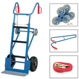 Zware apparaten steekwagen 11050, draagvermogen 400 kg, hoogte 1300 mm, schepdiepte 190 mm, schepbreedte 550 mm, Fetra