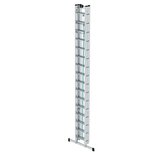 Aluminium 3-delige optrekladder - met stabilisatiebalk/werkhoogte 11.9 m/ladderlengte uitgeschoven 10.8 m/ladderlengte ingeschoven 4.7 m/aantal sporten 3x16/breedte ladder 470 mm