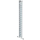 Aluminium 3-delige optrekladder - met stabilisatiebalk/werkhoogte 13.6 m/ladderlengte uitgeschoven 12.5 m/ladderlengte ingeschoven 5.3 m/aantal sporten 3x18/breedte ladder 470 mm