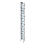 Aluminium 3-delige optrekladder - zonder stabilisatiebalk/werkhoogte 10.8 m/ladderlengte uitgeschoven 9.7 m/ladderlengte ingeschoven 4.1 m/aantal sporten 3x14/breedte ladder 470 mm