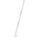 Aluminium 3-delige optrekladder - met Nivello stabilisatiebalk/werkhoogte 13.6 m/ladderlengte uitgeschoven 12.5 m/ladderlengte ingeschoven 5.3 m/aantal sporten 3x18/breedte ladder 470 mm