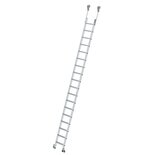 Verrijdbare aluminium stellingladder - buitenbreedte 420 mm/ladder lengte 4.69 m/verticale ophanghoogte 4.74 m/aantal treden 18