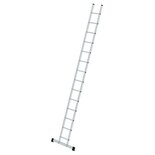 Aluminium enkele ladder - met stabilisatiebalk/werkhoogte 5.3 m/ladderlengte 4.2 m/aantal sporten 14/breedte ladder 350 mm