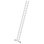 Aluminium enkele ladder - met stabilisatiebalk/werkhoogte 5.8 m/ladderlengte 4.7 m/aantal sporten 16/breedte ladder 350 mm