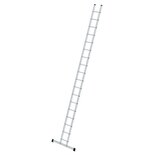 Aluminium enkele ladder - met stabilisatiebalk/werkhoogte 6.4 m/ladderlengte 5.3 m/aantal sporten 18/breedte ladder 350 mm