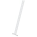 Aluminium enkele ladder - met stabilisatiebalk/werkhoogte 7.5 m/ladderlengte 6.4 m/aantal sporten 22/breedte ladder 350 mm