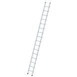 Aluminium enkele ladder - zonder stabilisatiebalk/werkhoogte 5.8 m/ladderlengte 4.72 m/aantal sporten 16/breedte ladder 420 mm