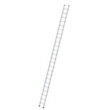 Aluminium enkele ladder - zonder stabilisatiebalk/werkhoogte 8.1 m/ladderlengte 6.97 m/aantal sporten 24/breedte ladder 420 mm