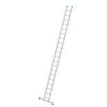Aluminium enkele ladder - met Nivello stabilisatiebalk/werkhoogte 6.9 m/ladderlengte 5.85 m/aantal sporten 20/breedte ladder 420 mm