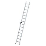 Aluminium enkele ladder - zonder stabilisatiebalk/werkhoogte 4.8 m/ladderlengte 3.65 m/aantal treden 14/breedte ladder 420 mm