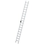 Aluminium enkele ladder - zonder stabilisatiebalk/werkhoogte 5.8 m/ladderlengte 4.65 m/aantal treden 18/breedte ladder 420 mm