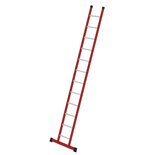 Kunststof enkele ladder - met stabilisatiebalk/werkhoogte 4,7 m/ladderlengte 3,58 m/aantal sporten 12/breedte ladder 420 mm