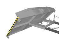 Plateau voor roosters type RGP-2 - afmetingen 1790x3000x375 mm (lxbxh)/draagkracht 2000 kg/plateau voor inzameling en afkiepen van b.v. roosters, spaanplaten, staalplaten