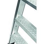 SALE%-Trap eenzijdig oploopbaar type Seventec RC S - met geklonken treden/ladderlengte 1,90 m/werkhoogte ca. 3,10 m/aantal treden incl. platform 5