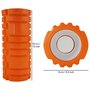 Tunturi Yoga Grid Foam Roller - Foam roller the grid - Foamroller - Fitness Roller - 33cm - Oranje
