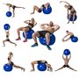 Tunturi Fitnessbal - Gymball - Swiss ball - Ø 55 cm - Inclusief pomp - Rood