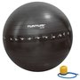 Tunturi Fitnessbal - Gymball - Swiss ball -  Ø 75 cm - Anti burst - Inclusief pomp - Zwart