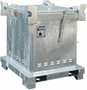 Speciaal-afvalcontainer voor spuitbussen type SAS 800 - ca. 1200x1000x1235 mm (lxbxh)/inhoud ca. 0,8 (m³)/3-voudig stapelbaar/max. totaalgewicht 678 kg/container tot 100 mm hoogte vloeistofdicht
