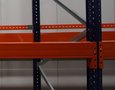 Ligger palletstelling Kimer - lengte 1350 mm/80x50 mm/draagvermogen 2150 kg  per liggerpaar/RAL 2004 zuiver oranje/incl. borgpennen