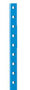 Stijlen legbordstelling Fliplus - hoogte 1000 mm/leverbaar in diverse RAL kleuren/perforaties om de 62.5 mm/C profiel 50x30x15x1,5 mm