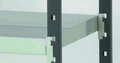 Basisset legbordstelling met opvangbakken Flip - ca. 2000x1000x400 mm/5 niveaus opvangbakken met gelaste connectoren/70 kg/leverbaar in diverse RAL kleuren