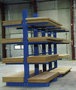 Staander draagarmstelling voor middelzware lasten - 3000x(2x)1000 mm/profiel 200x80x3 mm/incl. voet/dubbelzijdig/3.400 kg/leverbaar in diverse RAL kleuren