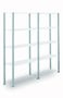 Stijlen legbordstelling Adaptiv - hoogte 7500 mm/gegalvaniseerd/perforaties om de 25 mm/profiel 43x39 mm