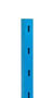 Stijlen legbordstelling Quick'Tube - hoogte 2000 mm/perforaties om de 62.5 mm/C profiel 30x25x7,5x1.5 mm/leverbaar in diverse RAL kleuren