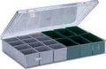 Assortimentsdozen type 4.02-afmeting 307x225x50 mm/met transparant deksel/met losse bakjes leverbaar in verschillende kleuren/verpakkingseenheid: 10 stuks