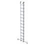 Aluminium 2-delige opsteekladder  - met Nivello stabilisatiebalk/werkhoogte 7.2 m/ladderlengte uitgeschoven 6.04 m/ladderlengte ingeschoven 3.62 m/aantal sporten 2x12/breedte ladder 420 mm